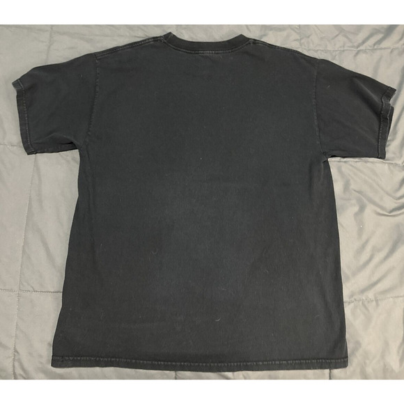 Vintage The Who Shirt Adult Peace Sign Union Jack Flag Black Crew Neck Large - Picture 11 of 11